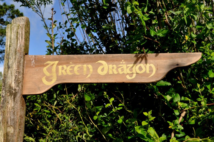 Green Dragon Sign
