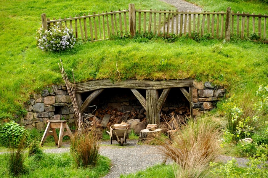 House detail- wood shed