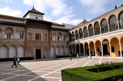 Patio de la Monteria, Admiral's Apts (1500's) and Pedro the Cruel Palace (1300's)