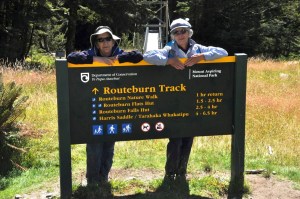 Linda and Ginger at the trailhead
