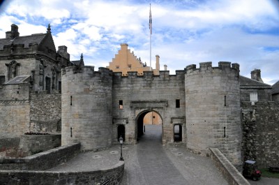 The original entrance to Stirling Castle, much changed