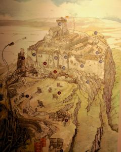 Drawing of the siege