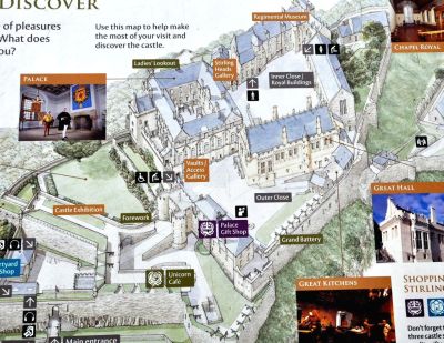 Map of Stirling Castle