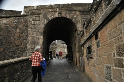 Entrance to the original front of Stirling Castle